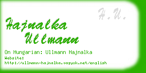 hajnalka ullmann business card